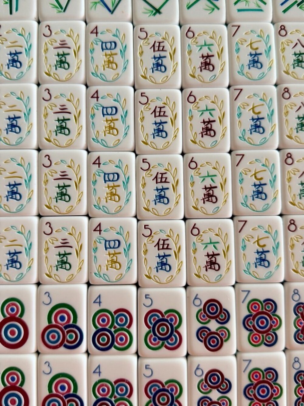ORANGE AMERICAN MAHJONG TILE SET -UNBRANDED - Picture 7 of 16